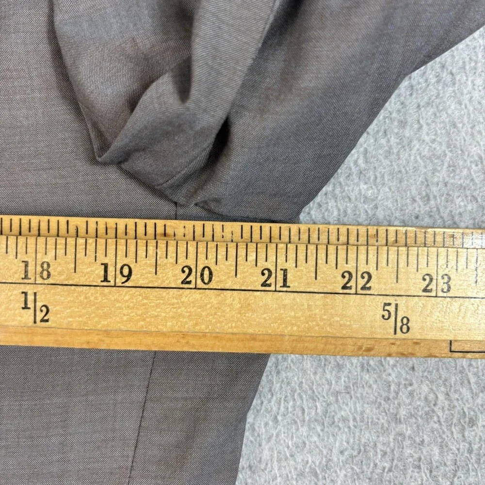 Balmain Wool Blazer Men 42 Gray Silk Cashmere Sport Coat Jacket Career Office